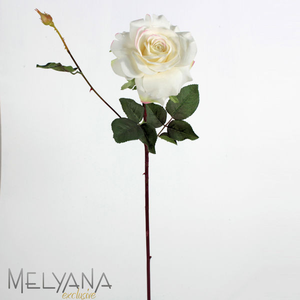 Rosa Galho - Melyana - Flores Artificiais Atacado